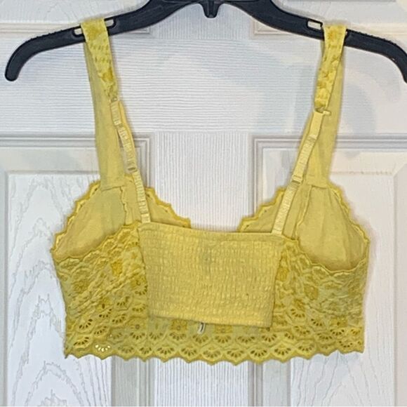 Free People Ezra Bralette Daffodil Combo Size Medium Yellow - Picture 3 of 11